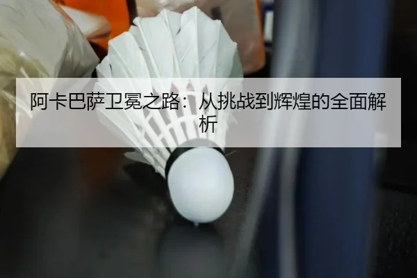 阿卡巴萨卫冕之路：从挑战到辉煌的全面解析