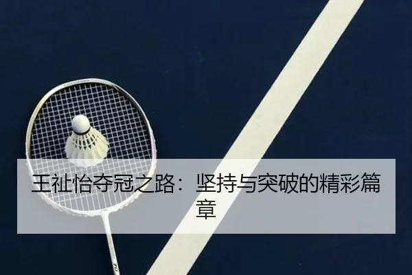 王祉怡夺冠之路：坚持与突破的精彩篇章